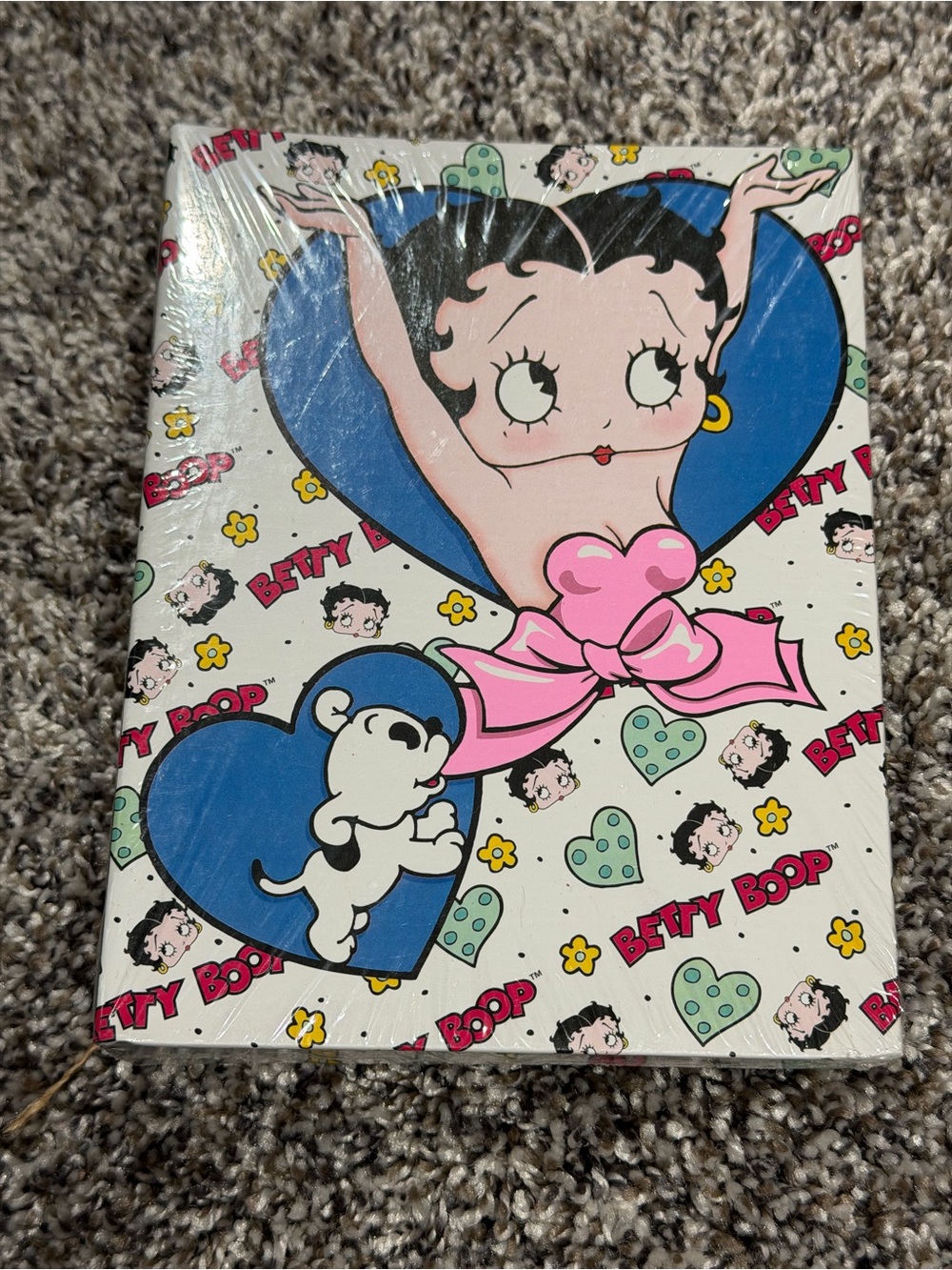 Betty Boop Pink Bow Heart 5x7 photo album